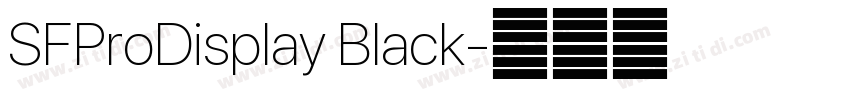 SFProDisplay Black字体转换